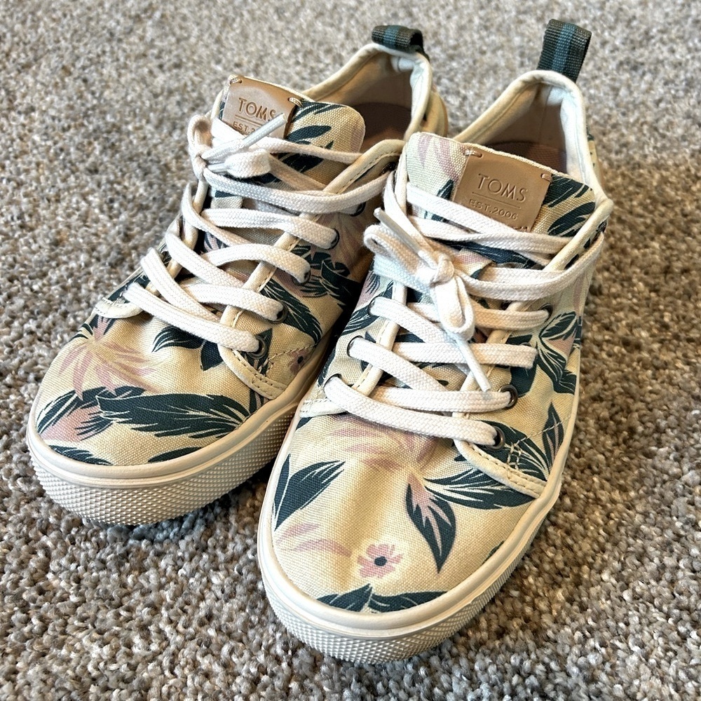 Toms sneakers low top tropical print